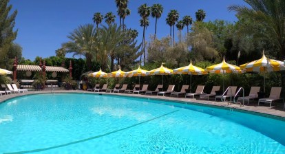 4K Gene Autry Pool ambiance at Parker Palm Springs 4K Gene Autry Pool ambiance at Parker Palm Springs