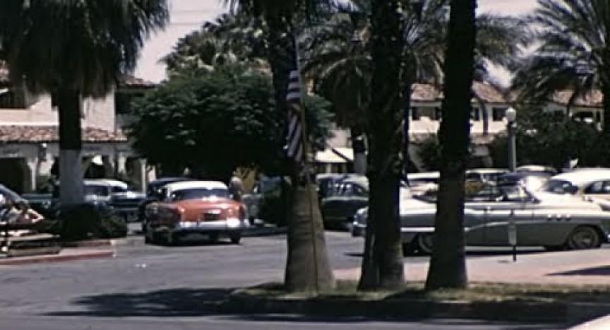 1950s Palm Springs Drive Thru, 16mm Color film 1950s Palm Springs Drive Thru, 16mm Color film