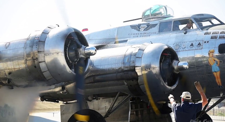 B-17G Flying Fortress Engine Start, Takeoff, Landing – Palm Springs Air Museum B-17G Flying Fortress Engine Start, Takeoff, Landing – Palm Springs Air Museum