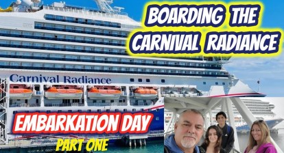 BOARDING THE CARNIVAL RADIANCE  From Long Beach California BOARDING THE CARNIVAL RADIANCE  From Long Beach California