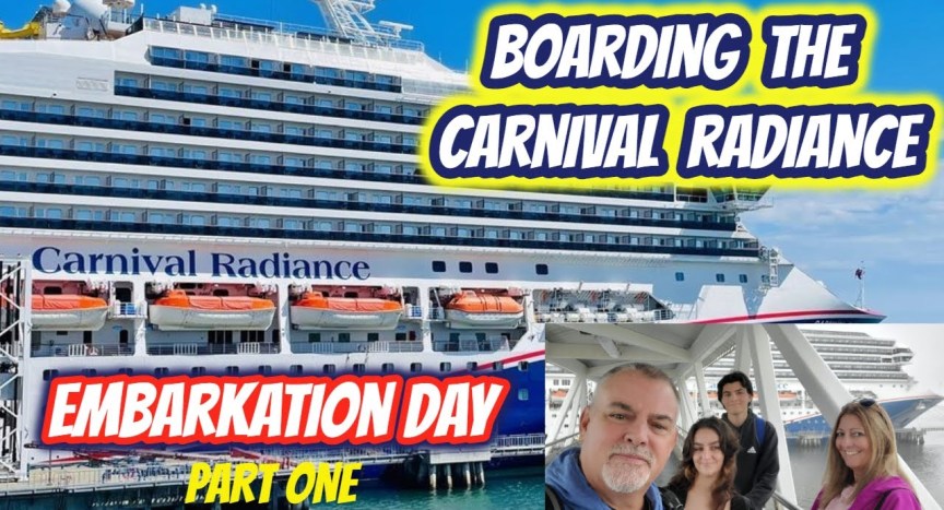 BOARDING THE CARNIVAL RADIANCE From Long Beach California BOARDING THE CARNIVAL RADIANCE From Long Beach California