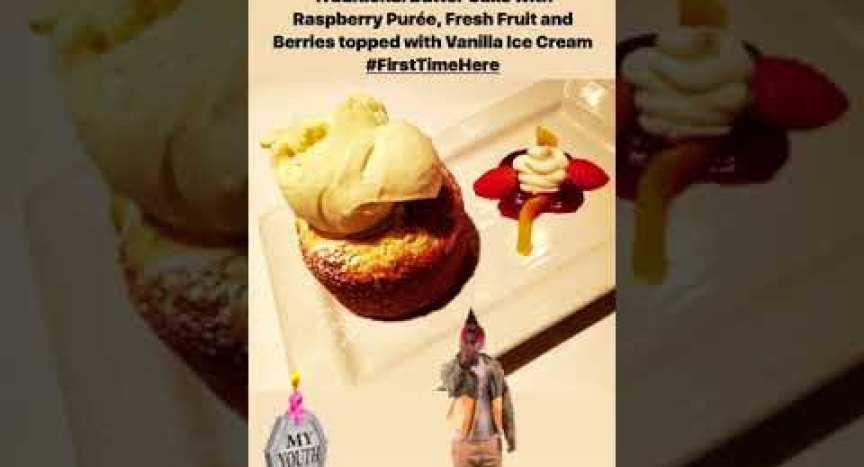 Butter Cake from 555 East Steakhouse in Long Beach, California Butter Cake from 555 East Steakhouse in Long Beach, California