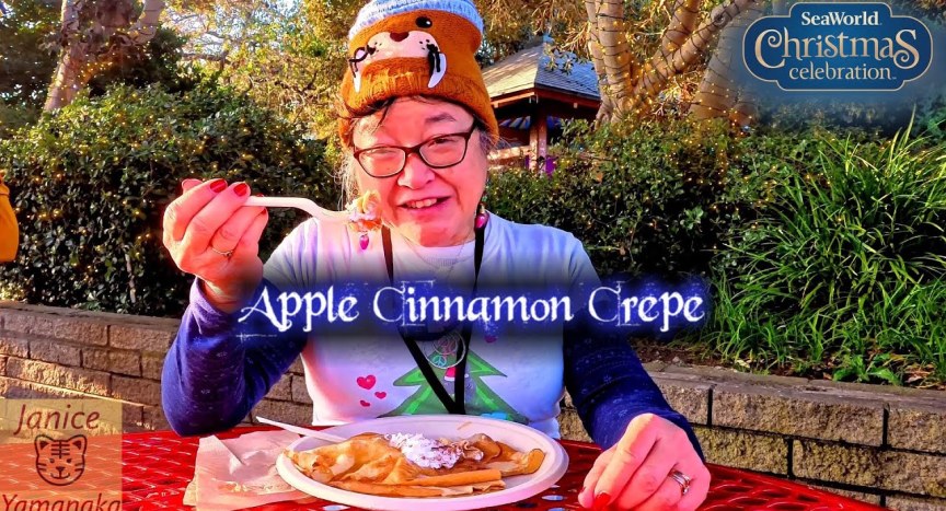 Apple Cinnamon Crepe: 2024 SeaWorld San Diego Christmas Celebration Apple Cinnamon Crepe: 2024 SeaWorld San Diego Christmas Celebration