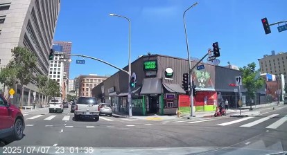 Downtown Los Angeles Dash Cam Drive Downtown Los Angeles Dash Cam Drive