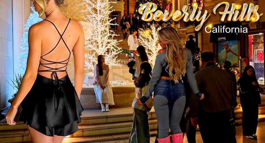 Beverly Hills Night Walking Tour in Los Angeles | Christmas & Holiday Season November 2024, 4K Video Beverly Hills Night Walking Tour in Los Angeles | Christmas & Holiday Season November 2024, 4K Video