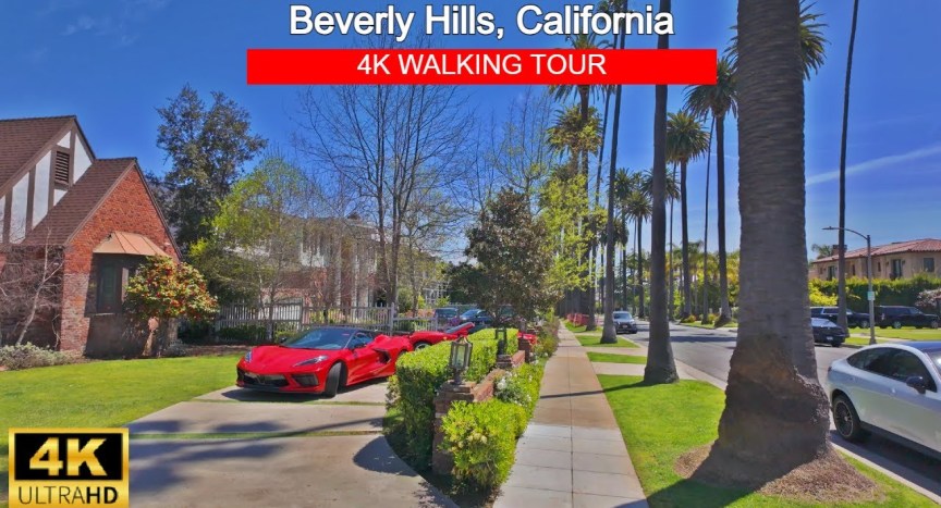Beverly Hills Los Angeles Walk Around – 4K Walking Tour, Mega Mansions Beverly Hills Los Angeles Walk Around – 4K Walking Tour, Mega Mansions