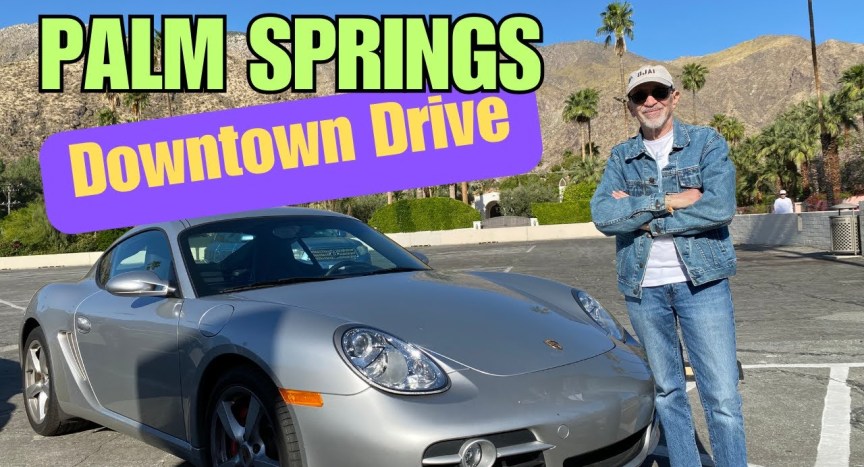 Driving around downtown Palm Springs Driving around downtown Palm Springs