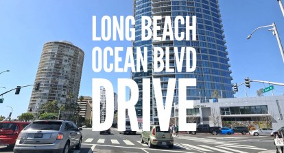 Drive through Long Beach California Drive through Long Beach California