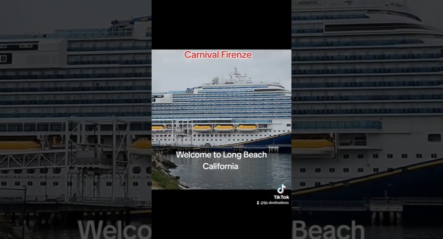 Carnival Firenze At It’s New Home Port, Long Beach California Carnival Firenze At It’s New Home Port, Long Beach California