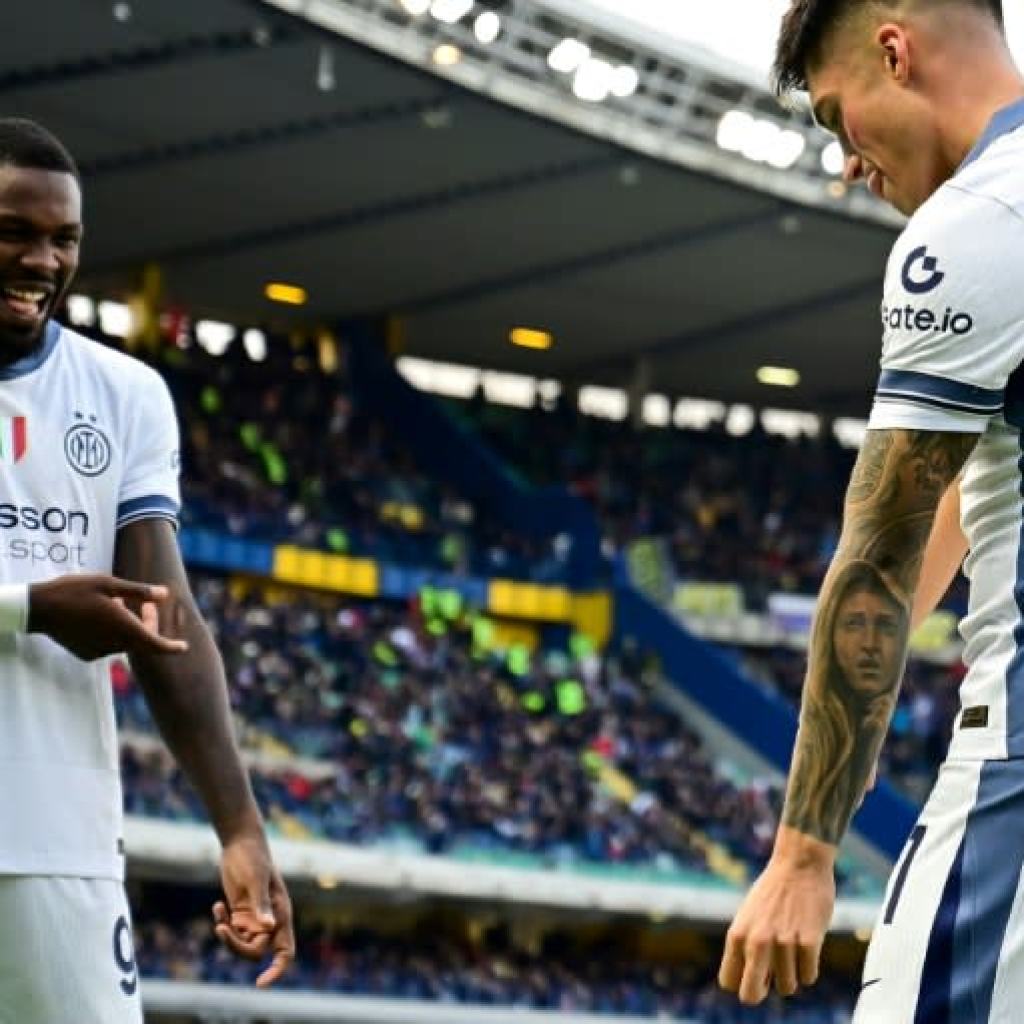 Inter smash Verona to take Serie A lead