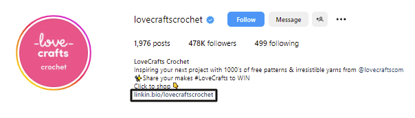 business page for instagram