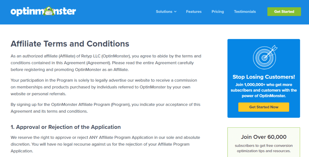 affiliate-terms-and-conditions | Easy Affiliate Affiliate terms and conditions