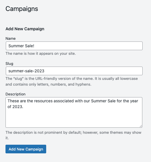 Add New Campaign Example 2023 | Easy Affiliate Add New Campaign example 2023