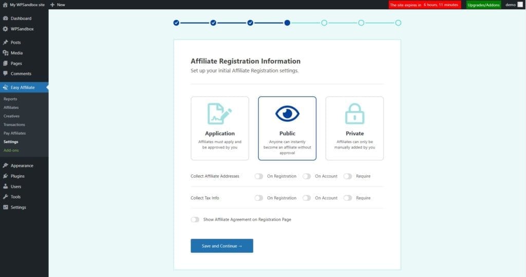 ss2.2-1 | Easy Affiliate Setting up an affiliate program with easy affiliate