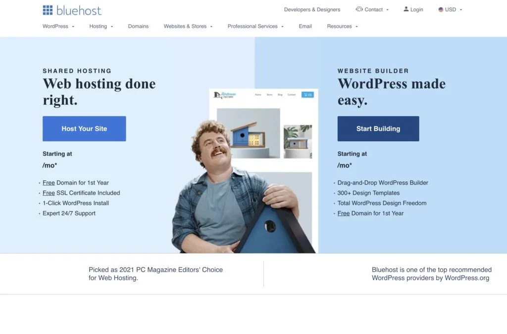 26266BE4-46DD-478A-AF8D-A9A089CF11C9 | Easy Affiliate Bluehost main landing page.
