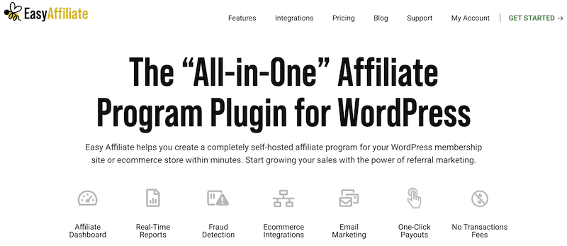 easyaffiliate-1 | Easy Affiliate The Easy Affiliate homepage.