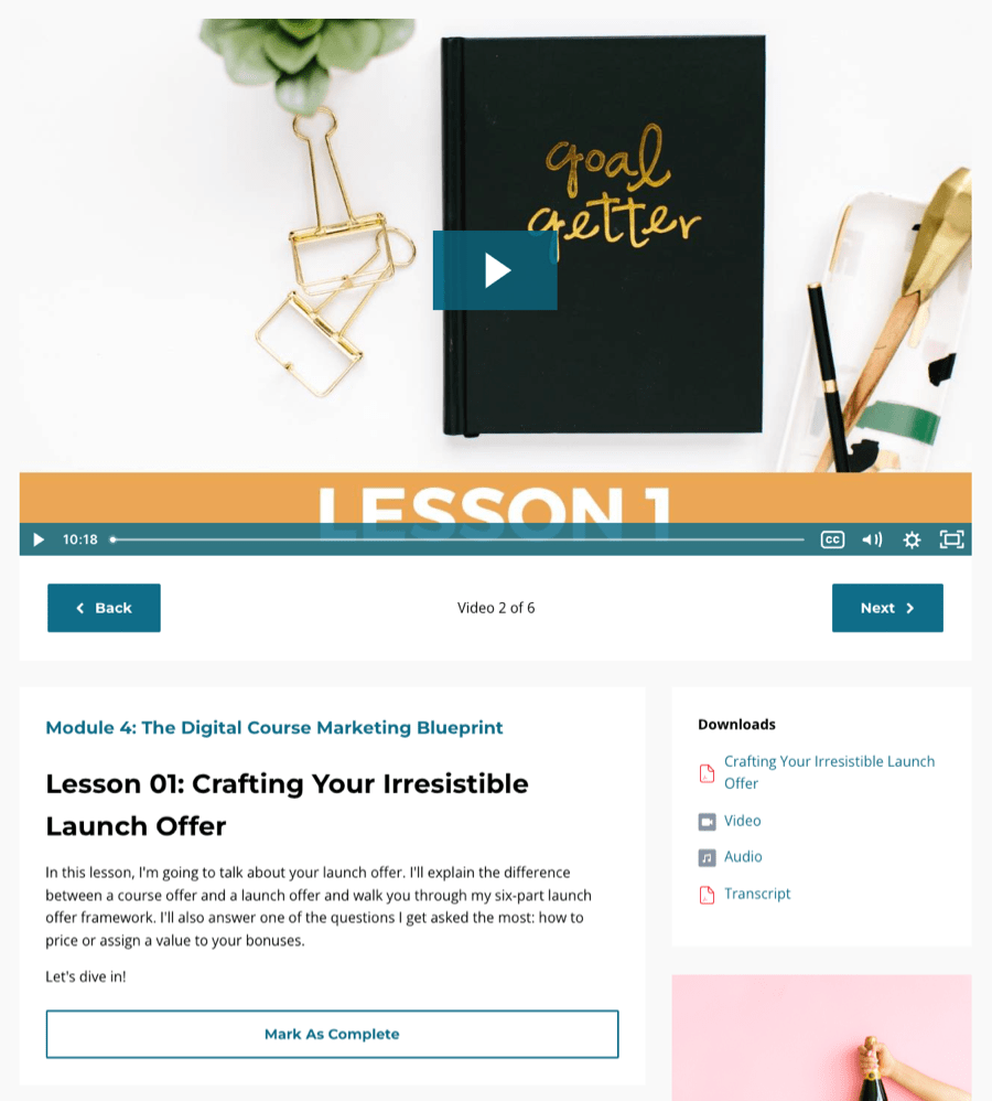 The Digital Course Marketing Blueprint Module