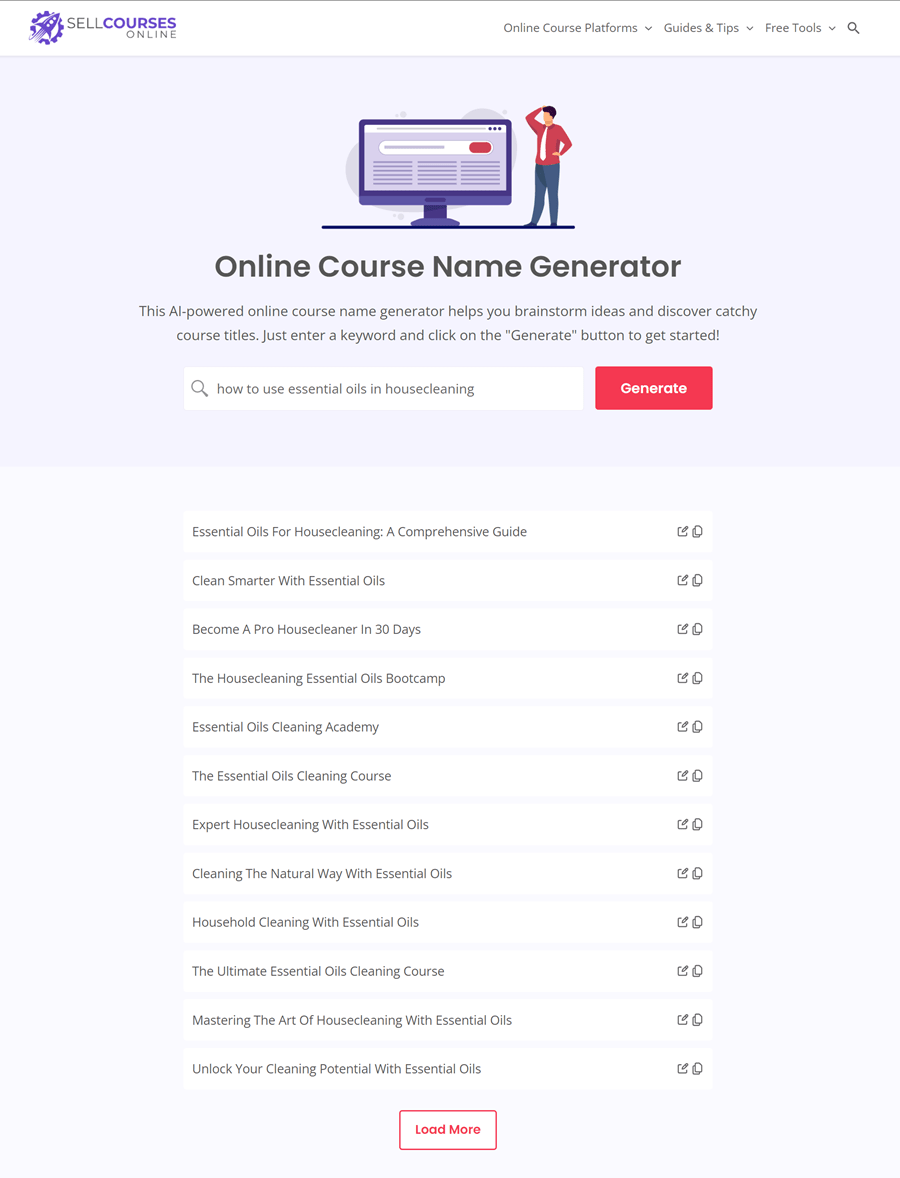 Find the right name for your course with our AI-powered name generator