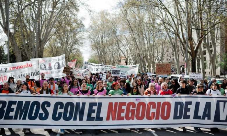 Spain protests housing shortages throughout Spain Spain protests housing shortages throughout Spain