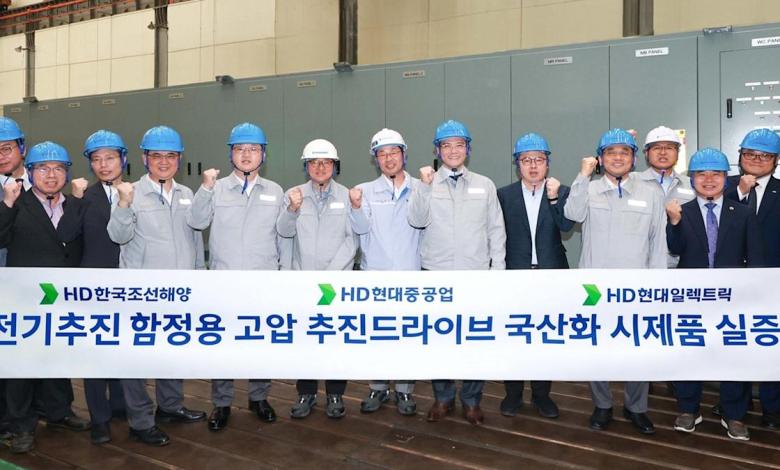 HD Hyundai Motor develops Korea's first high voltage electric propulsion driver HD Hyundai Motor develops Korea's first high voltage electric propulsion driver