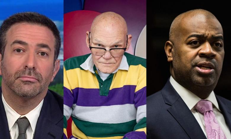 Melber and James Carville trip over “revenge” plot Melber and James Carville trip over “revenge” plot