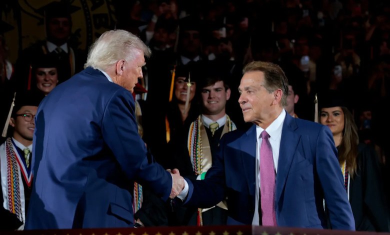 President Trump reportedly considers executing orders after meeting with Nick Saban President Trump reportedly considers executing orders after meeting with Nick Saban