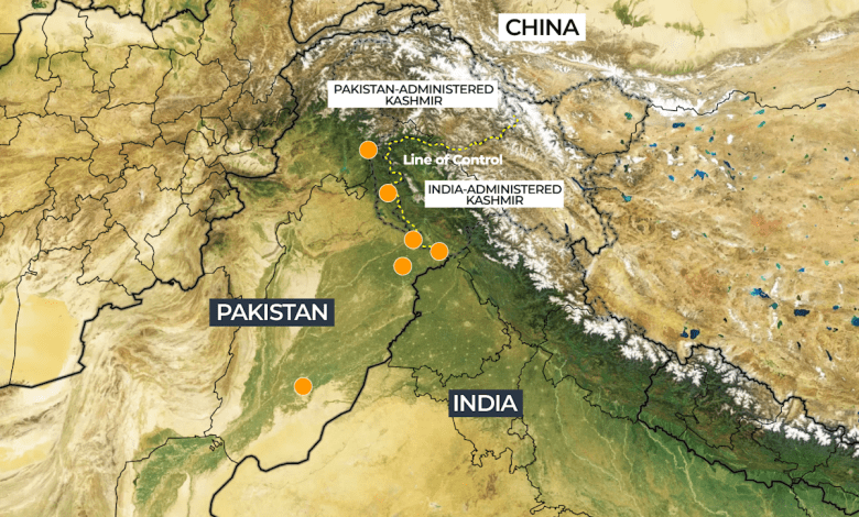 Where does India fight Pakistan? Mapping operations sindoor and border strike Where does India fight Pakistan? Mapping operations sindoor and border strike