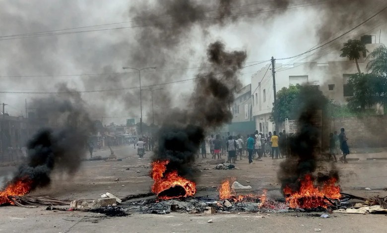 The rights group said three days of protests killed seven people in Togo. The rights group said three days of protests killed seven people in Togo.