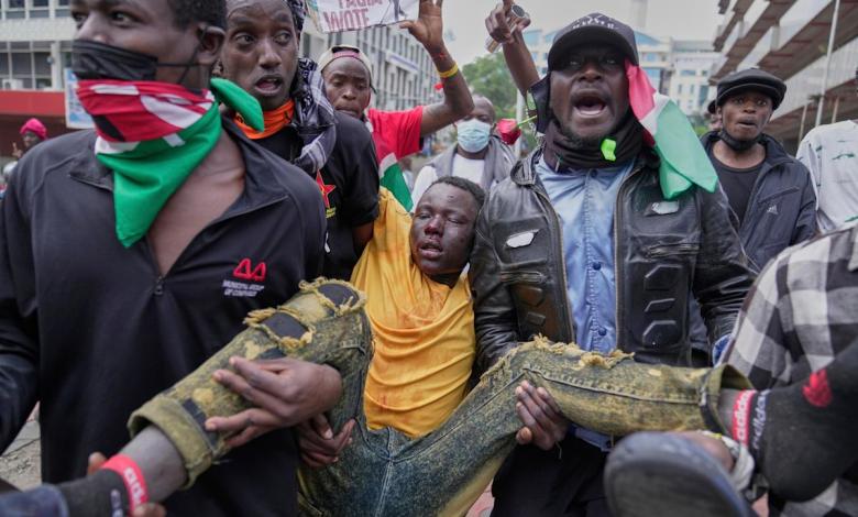 Kenya's parliament and presidential office blockade ahead of anniversary protests Kenya's parliament and presidential office blockade ahead of anniversary protests