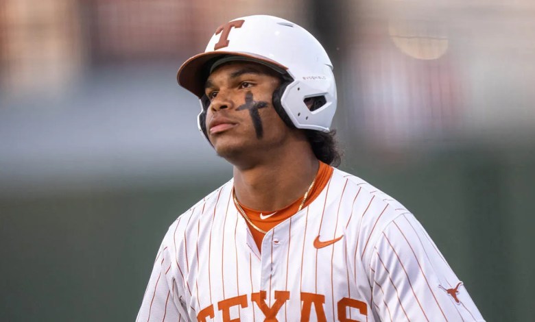 NCAA baseball player's strong reaction during bat double check NCAA baseball player's strong reaction during bat double check