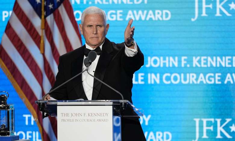 Former Vice President Mike Pence received honorary award from the JFK Family Former Vice President Mike Pence received honorary award from the JFK Family