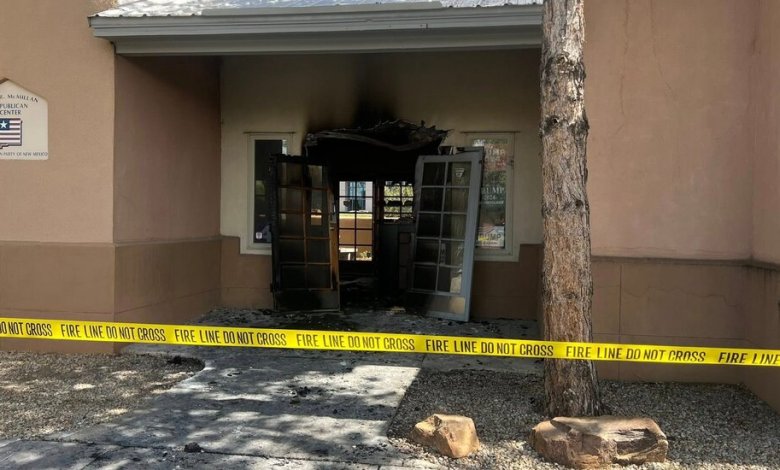 Fire at the Republican headquarters in New Mexico is investigated as arson Fire at the Republican headquarters in New Mexico is investigated as arson