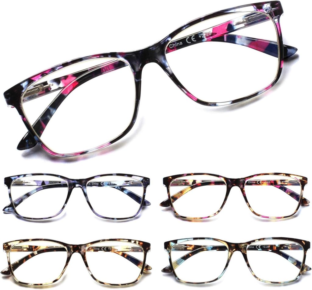 SIGVAN Ladies Reading Glasses Blue Light Blocking Spring Hinge Fashion Pattern Print Eyeglasses for Women SIGVAN Ladies Reading Glasses Blue Light Blocking Spring Hinge Fashion Pattern Print Eyeglasses for Women