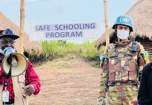 In Ituri, United Nations Organization Stabilization Mission in the Democratic Republic of the Congo (MONUSCO) mobilized to protect students