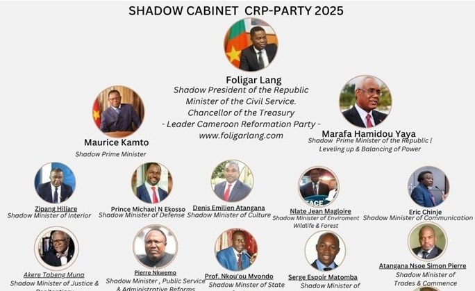 Cameroon: CRP’s Shadow Cabinet Advocates for Decentralization, Economic Equity, and Multi-Cultural Capital Cameroon: CRP’s Shadow Cabinet Advocates for Decentralization, Economic Equity, and Multi-Cultural Capital