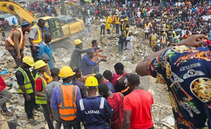 Nigeria: Eight Dead, 26 Rescued As Three-Storey Building Collapses in Lagos Nigeria: Eight Dead, 26 Rescued As Three-Storey Building Collapses in Lagos