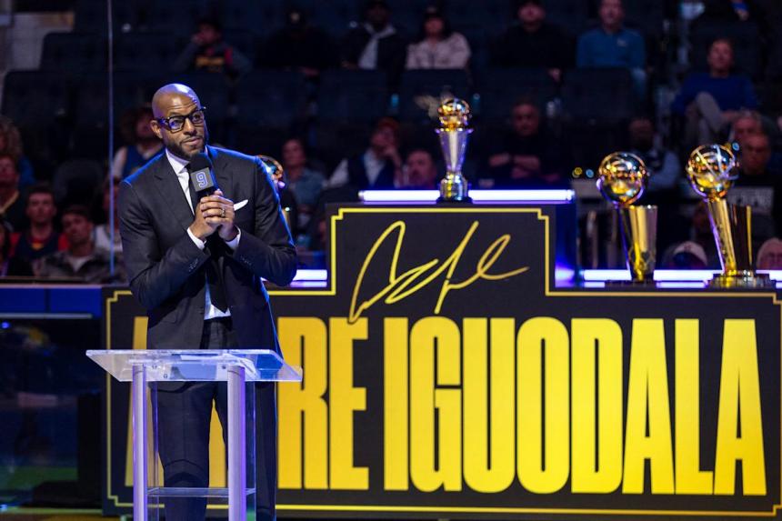 Andre Iguodala has number retired by Warriors after dominant run with the franchise Andre Iguodala has number retired by Warriors after dominant run with the franchise