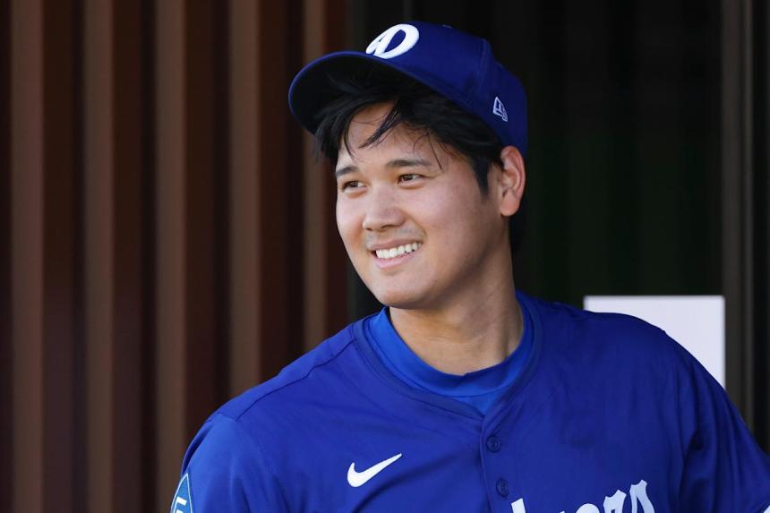 Shohei Ohtani homers in 1st at-bat of Dodgers spring training … against the Angels Shohei Ohtani homers in 1st at-bat of Dodgers spring training … against the Angels