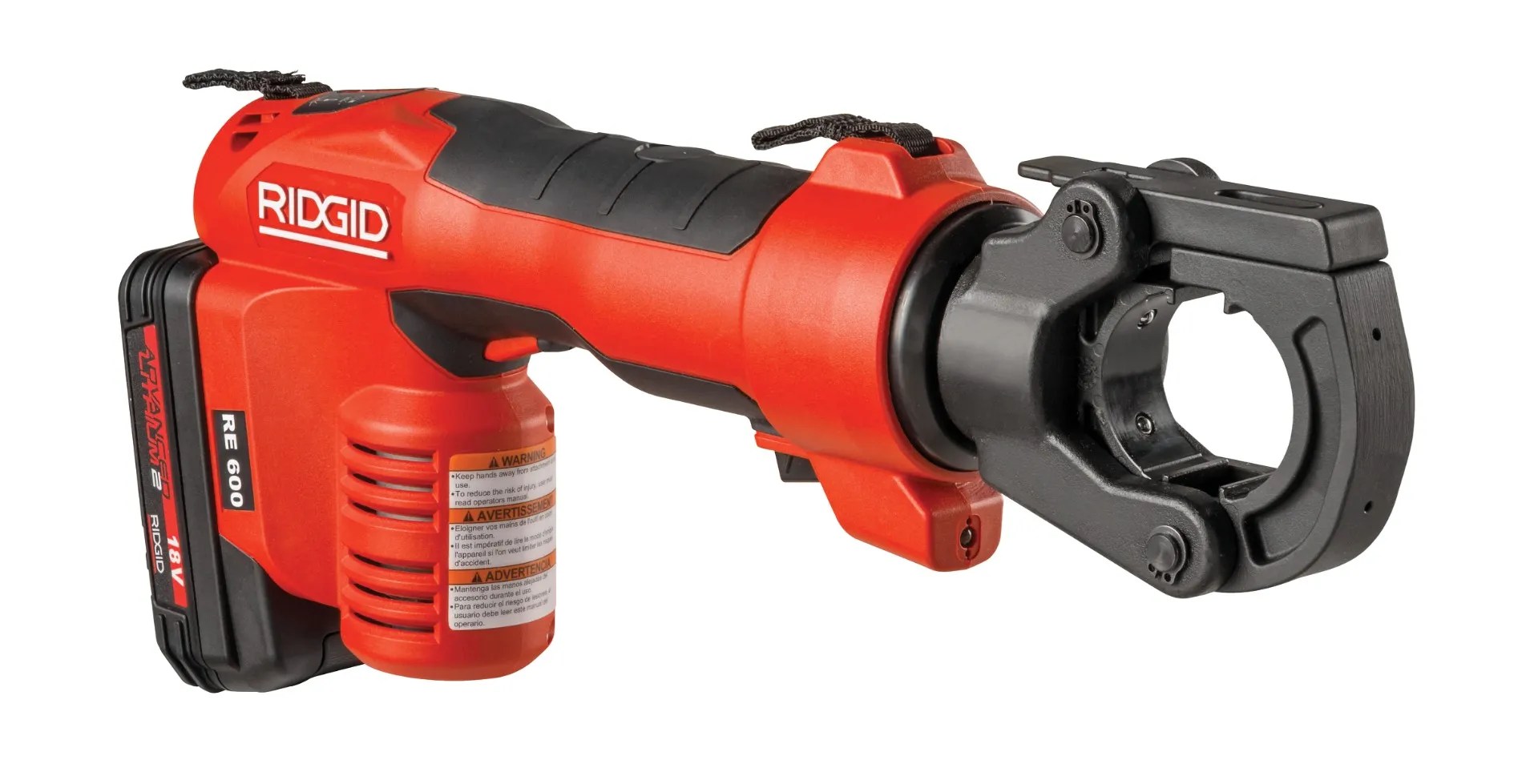 KIT HERRAMIENTA RE-600, PRENSATERMINALES, 2 BATERÍAS 18V