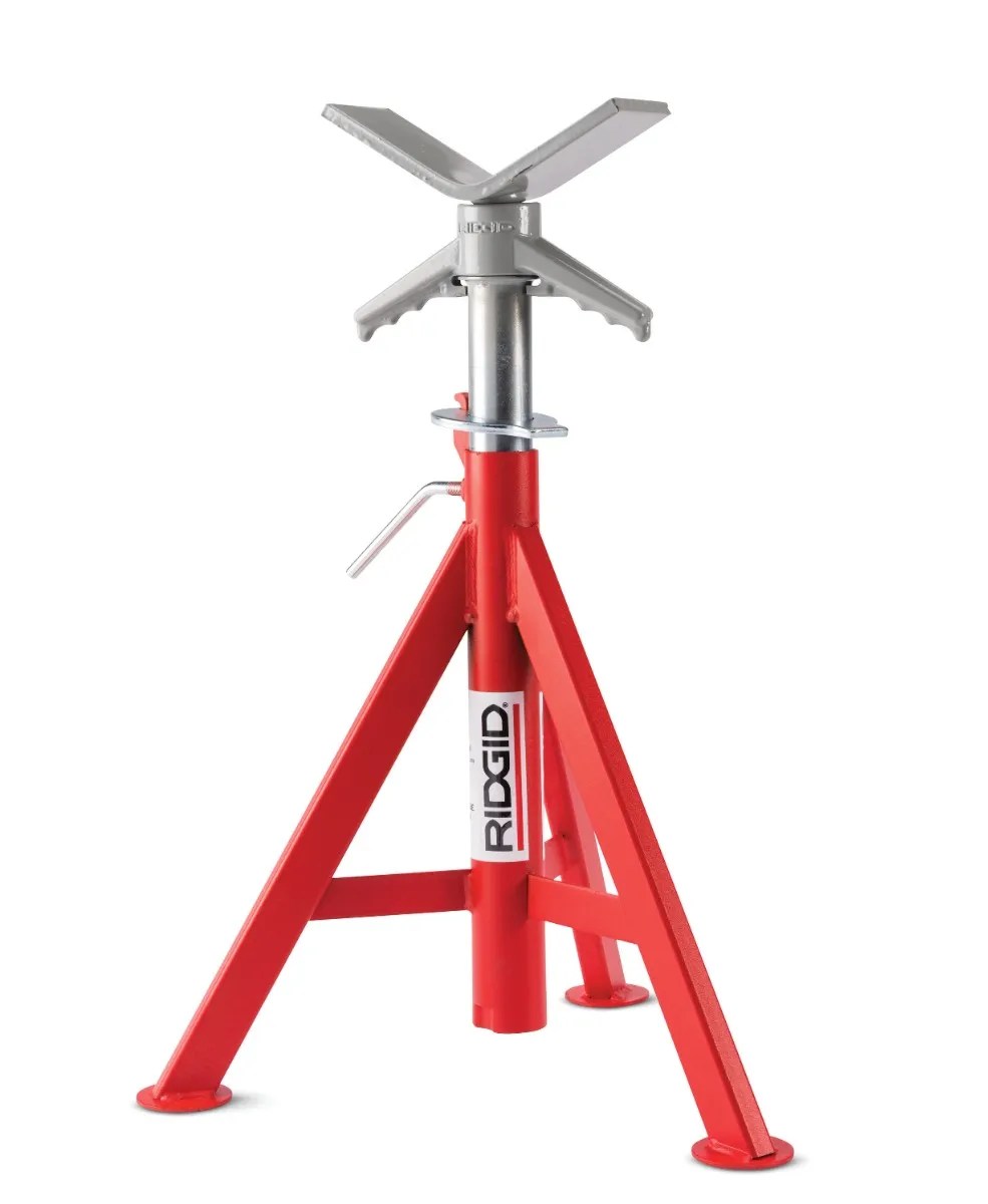 SOPORTE P/CAÑERÍAS CON CABEZAL EN V #VJ-98, ALTURA 51-96 CM, CARGA 1134 KG.