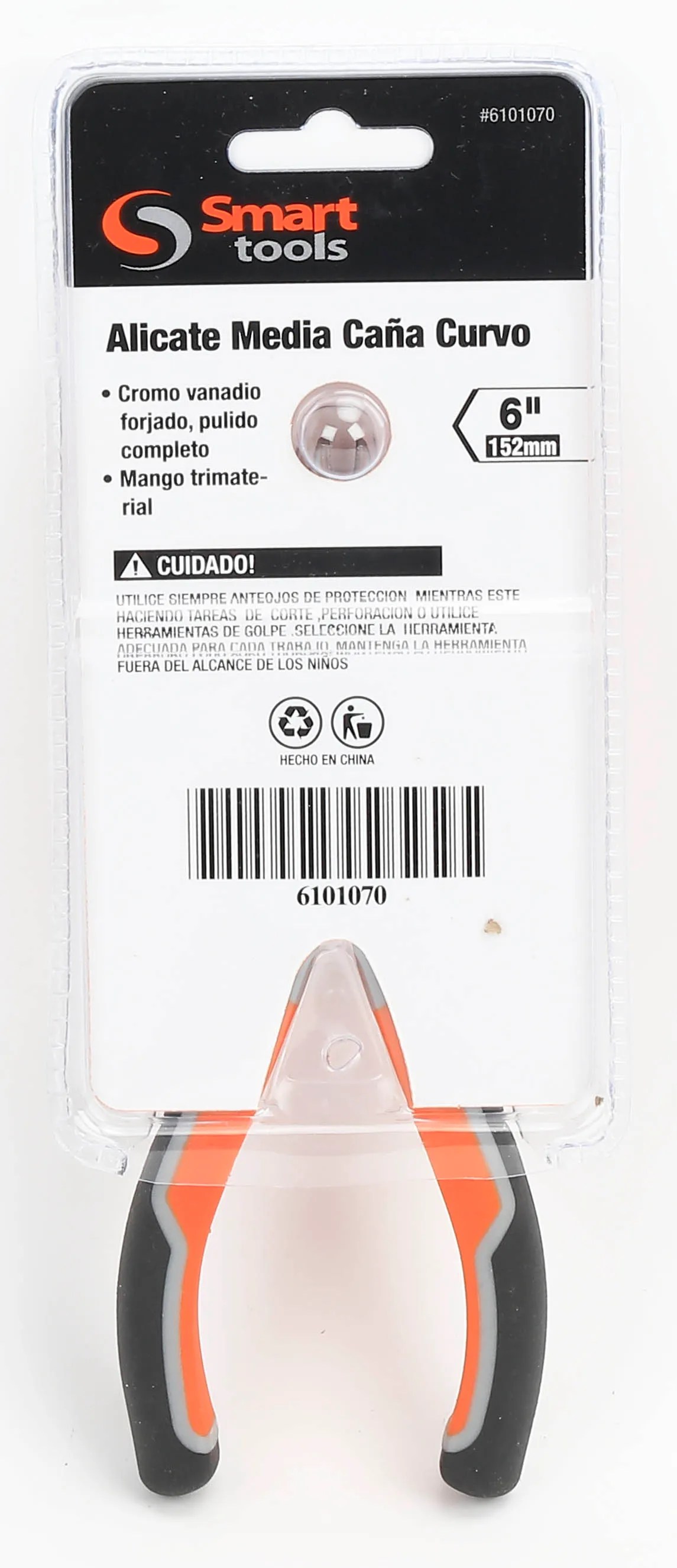 Alicate media caña curvo 6″ CR-V