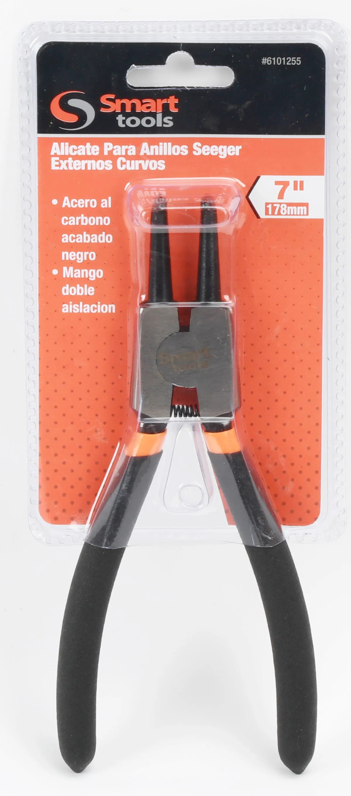 Alicate para seguros 7″ externo curvo