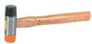 Martillo goma/plástico mango madera de 28 mm