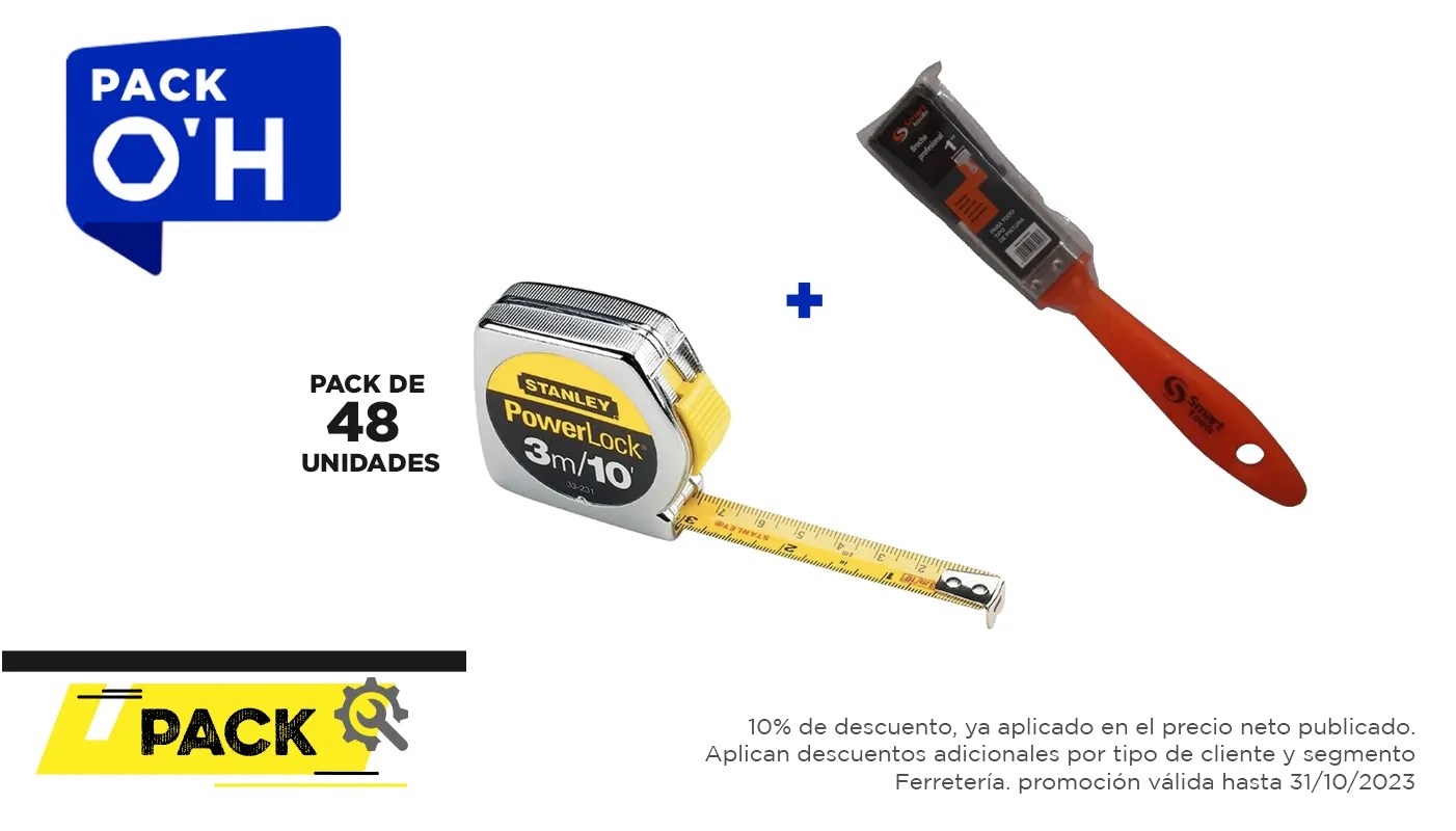 Caja de 48 unidades, HUINCHA 3.0 MTS.X 1/2″ (33-231S)