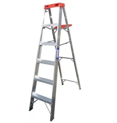 ESCALERA TIJERA ALUMINIO 90 KGS 1,83 MT 6 PELDAÑOS