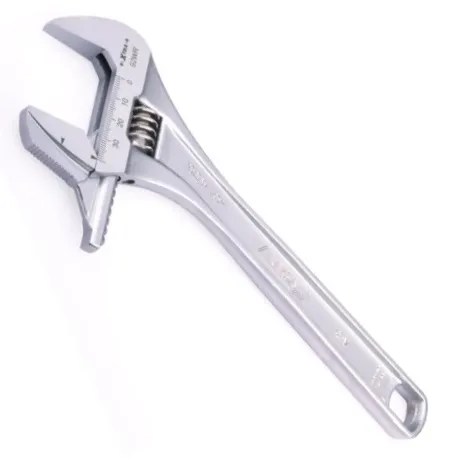 LLAVE FRANCESA CR-V CROMADA 12″ BOCA REVERSIBLE