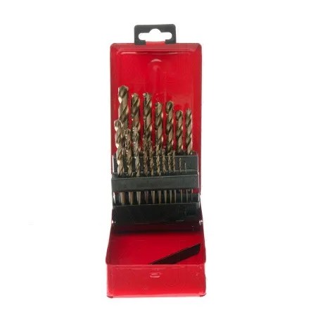 JGO. BROCAS ACERO COBALTO 8%, 25 PZS. DE 1 – 13 MM.