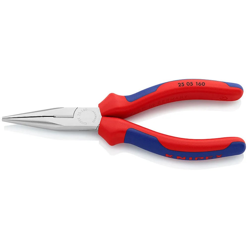 ALICATE PUNTA MEDIA 6″ FUNDAS 2 COMPONENTES CROMADO
