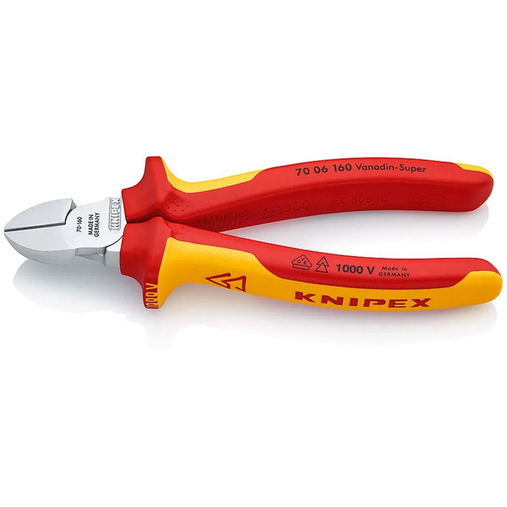 ALICATE CORTE DIAGONAL 6.1/2″ AISLADO 1000 VOLTS C/ANILLA