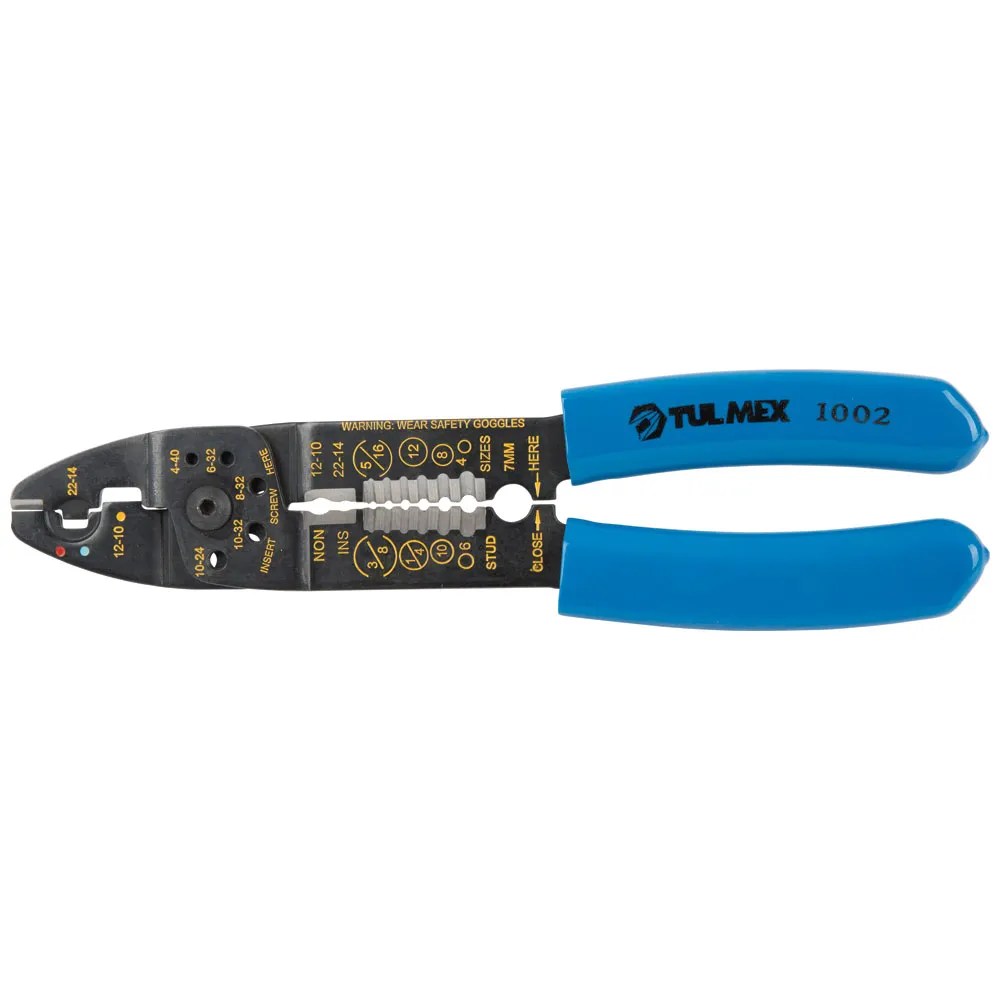 ALICATE MULTIUSO C/ CORTE, PELADORES, COMPRESOR 7MM, 8.1/2″